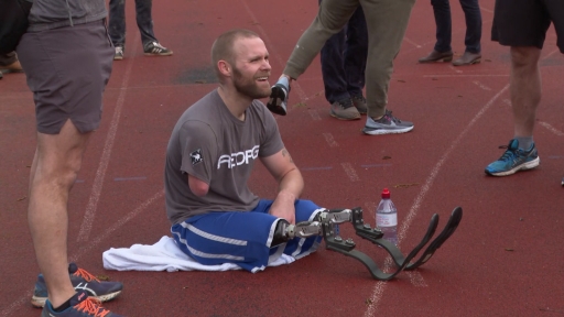 War Hero Mark Ormrod Smashes 5k Challenge And Raises More Than 250k For Charity Itv News West Country