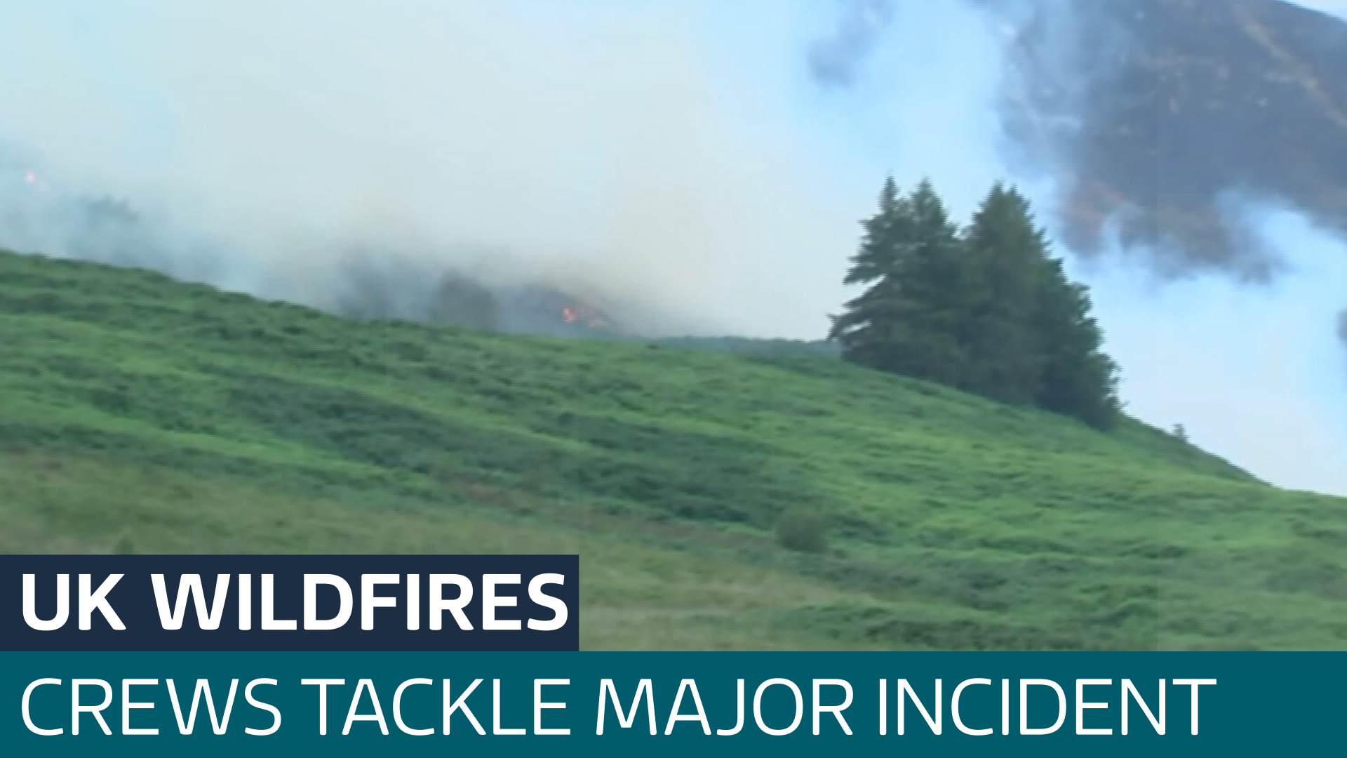 Fire crews attempt to contain wildfire in Derbyshire after major incident declared
