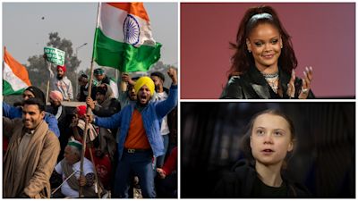 Farmers' protest, Rihanna and Greta