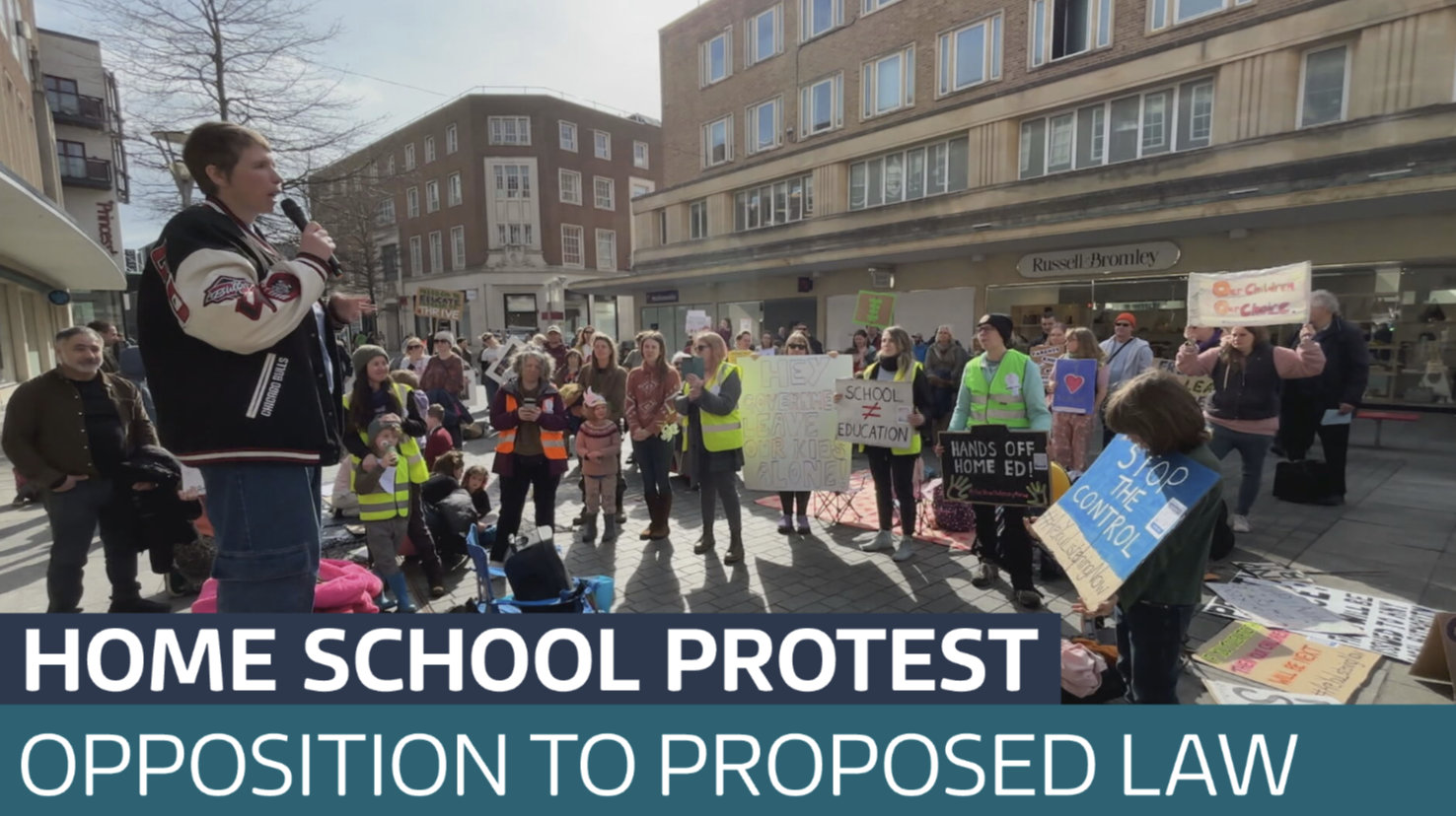 Parents stage protest against proposed changes to home education law ...
