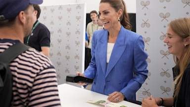 'Have a great time!' Kate surprises tennis fans in Wimbledon queue