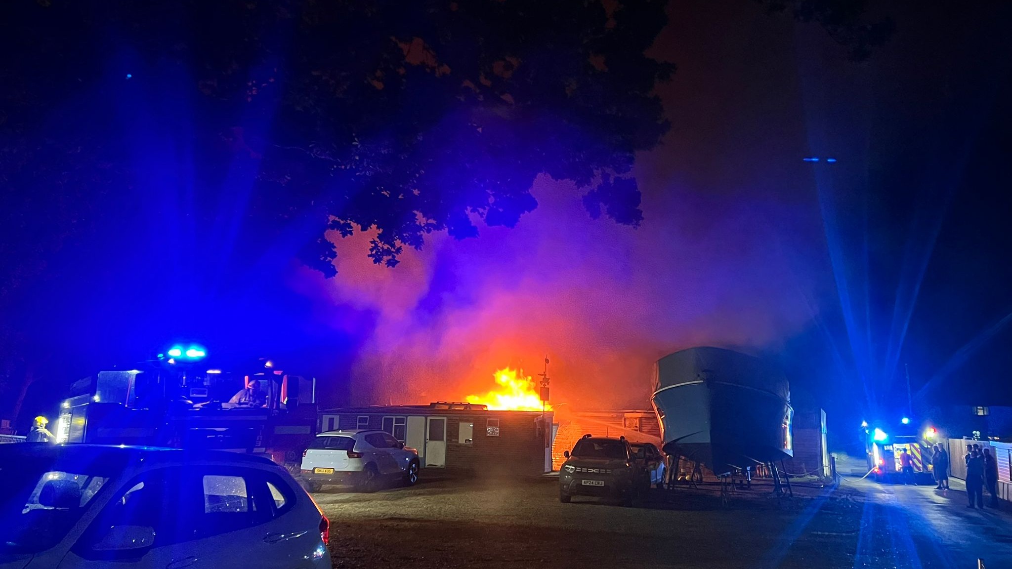 Four fire crews called after large fire rips through renowned ...