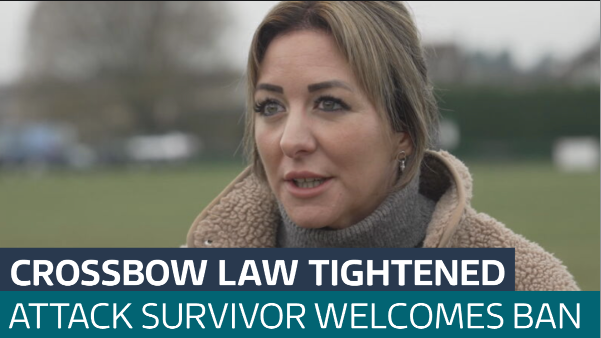 Woman who survived crossbow attack that killed her partner welcomes ...
