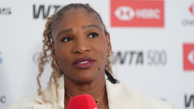 Serena Williams during a press conference at The Queen's Club,