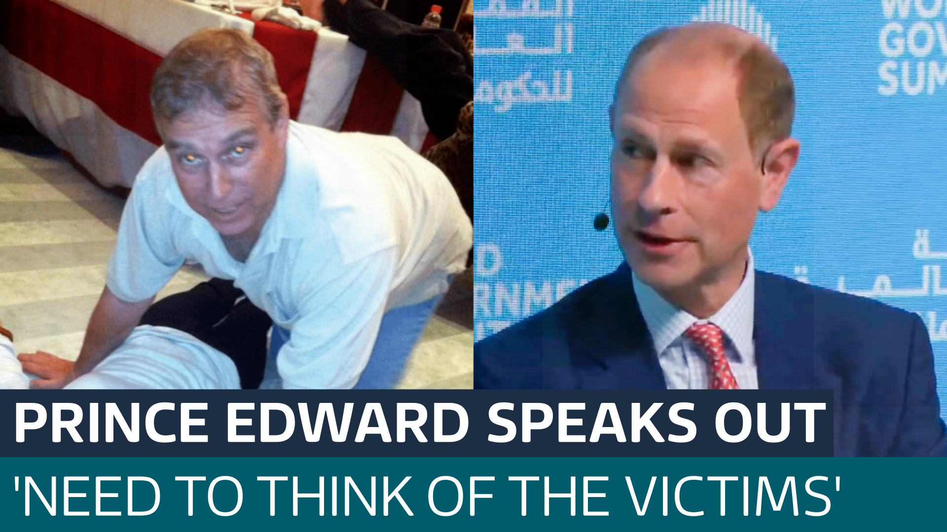 Prince Edward breaks royal silence over Epstein files - as Andrew out of Windsor - Latest From ITV News