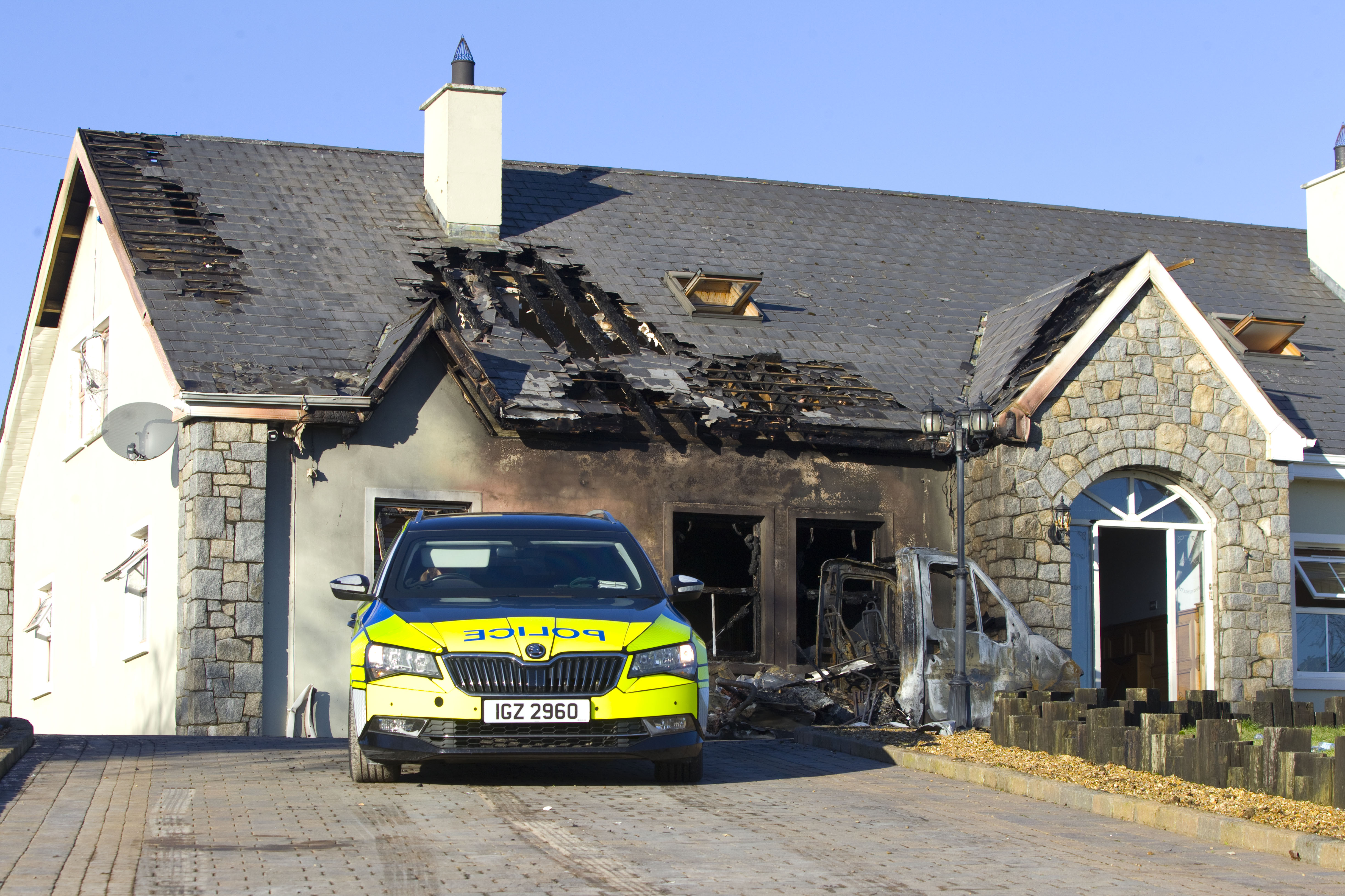 Eight vehicles destroyed in Newry arson attack | UTV | ITV News