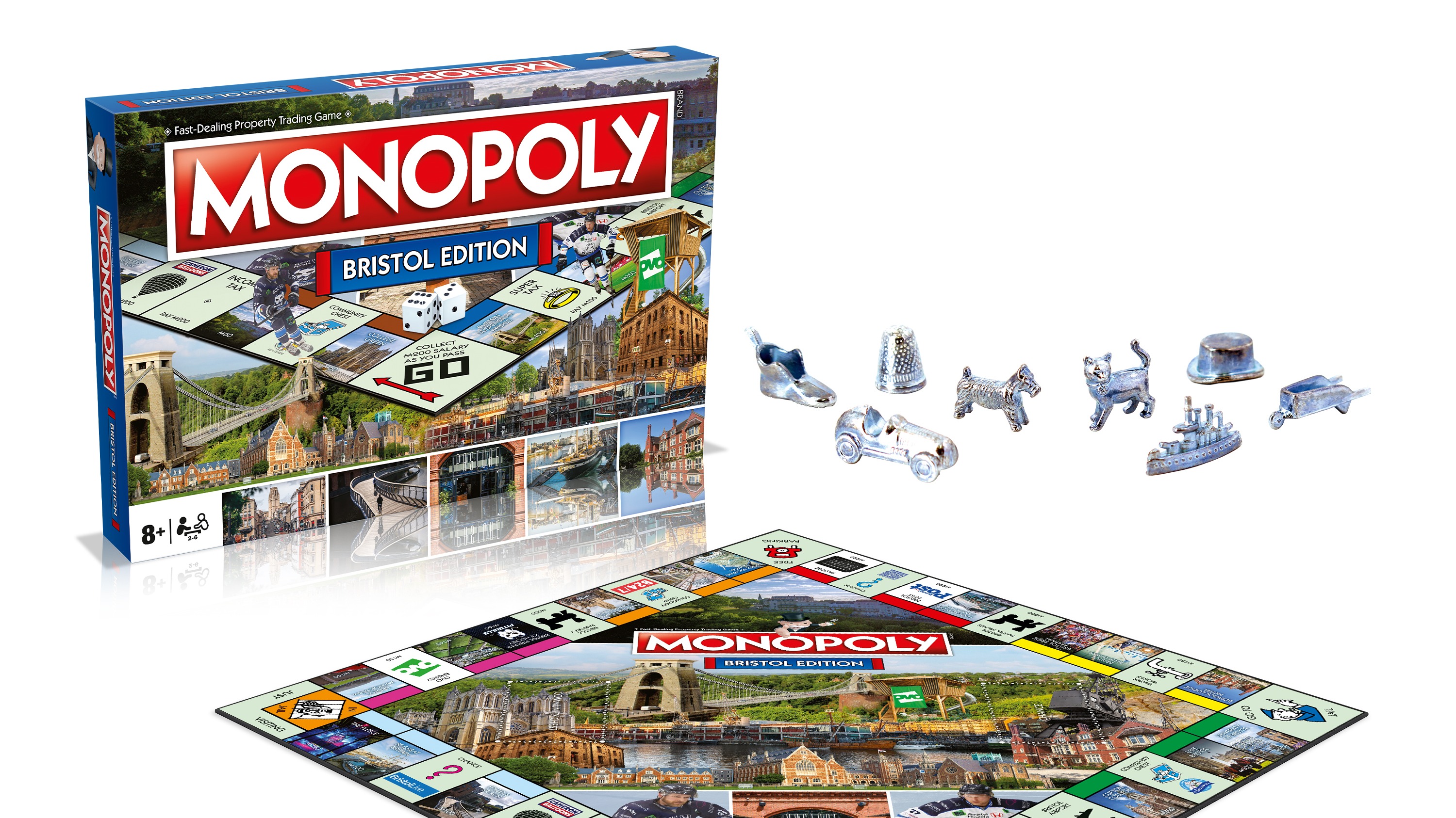 The areas you'll be able to spot on the new Bristol Monopoly board