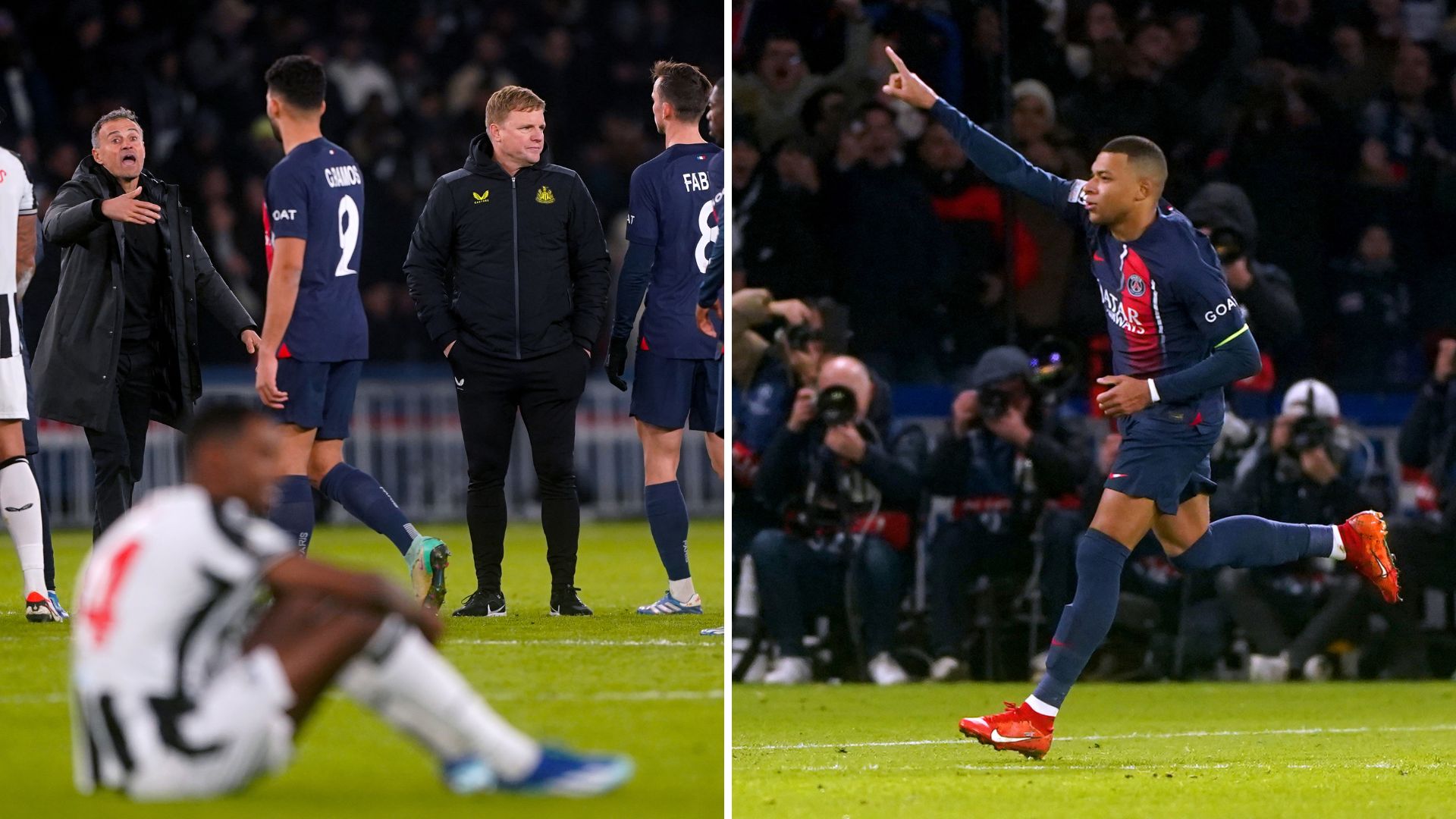Eddie Howe Unhappy with Late Penalty Decision in PSG vs Newcastle Clash 