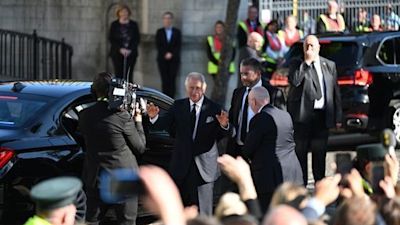 King Charles in Northern Ireland. Pic PA