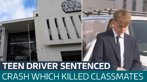 Teenage driver sentenced for causing deaths of three classmates in ...
