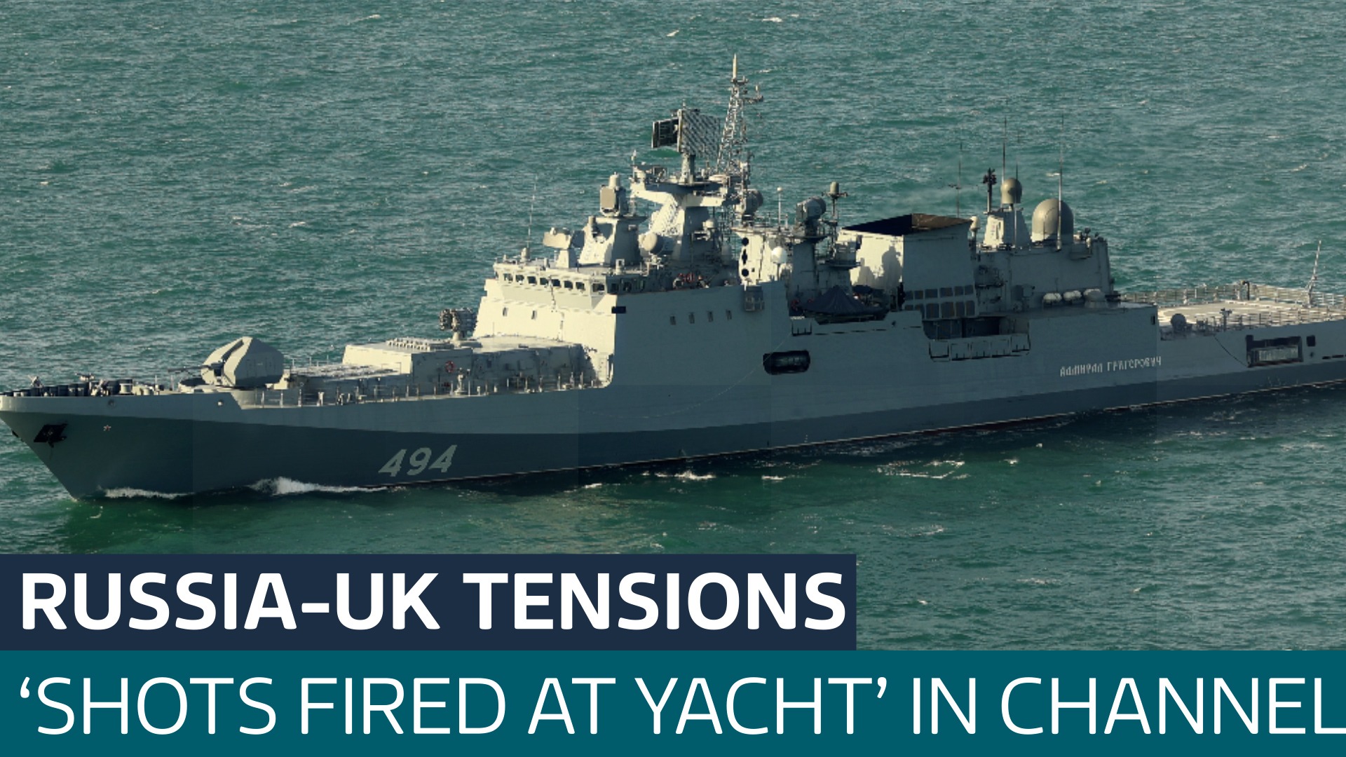 Investigation launched after Russian warship 'fired warning shots' near vessel in English Channel
