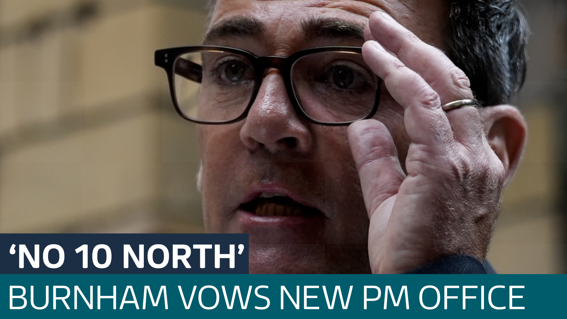 Andy Burnham vows to create a 'Number 10 North' in bid to 'rewire Britain'