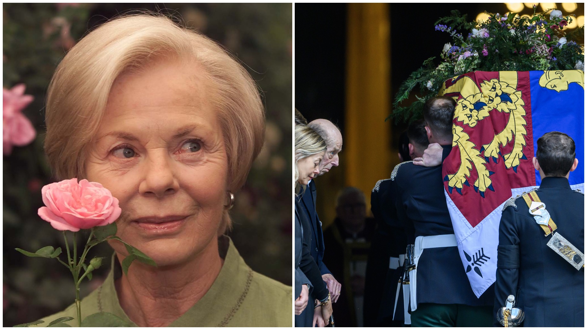 Mourners gather at Westminster Cathedral for the funeral of the Duchess of Kent