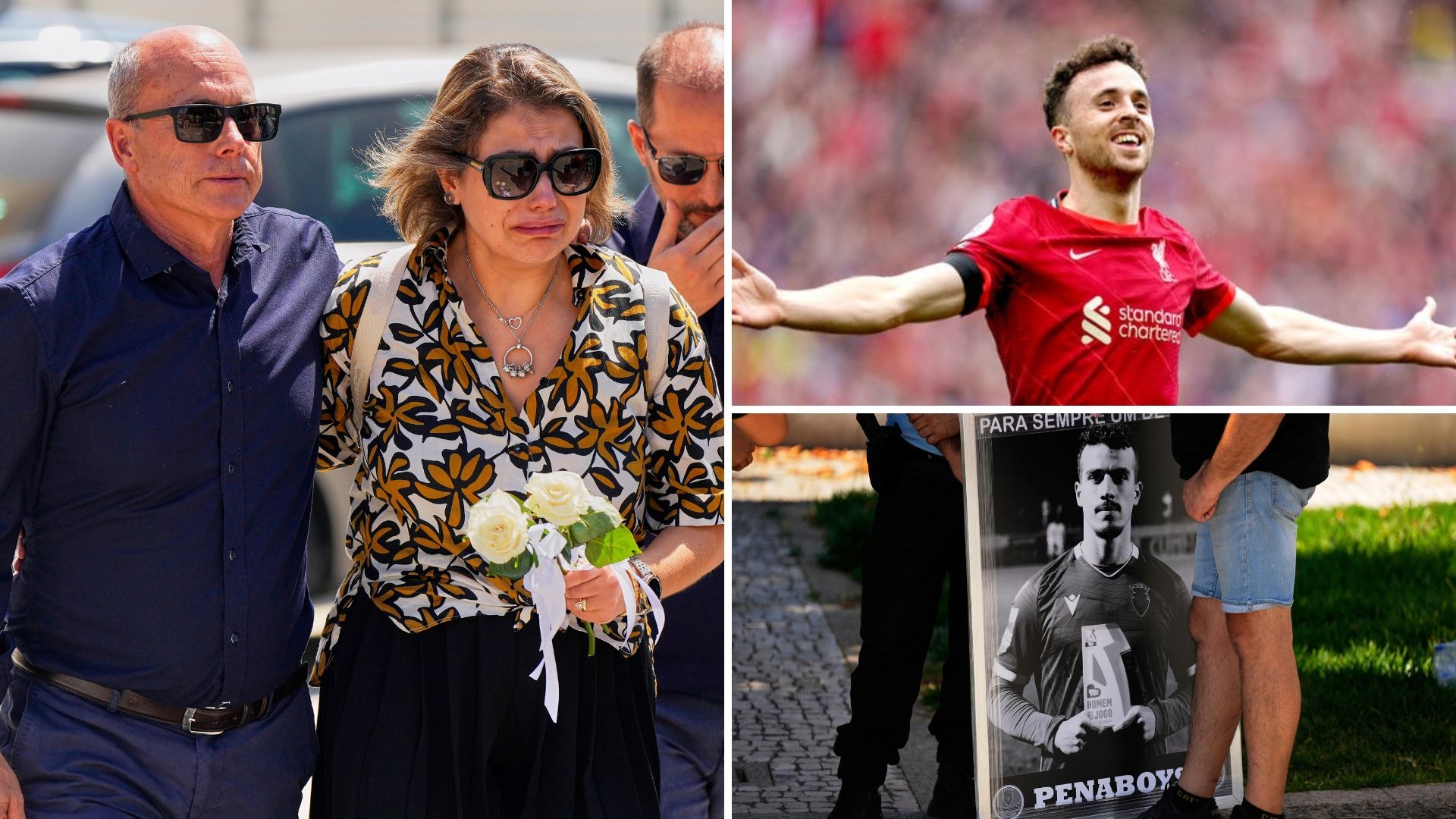 Family of Diogo Jota and his brother attend memorial in Portugal | ITV News