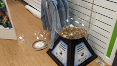 Hundreds of pounds worth of damage was caused in the shop