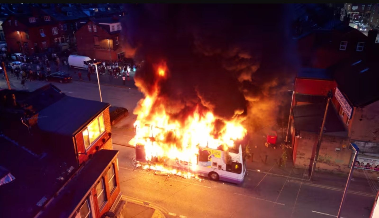 Arson During Riots Three men found guilty of arson and violent disorder after setting bus ...