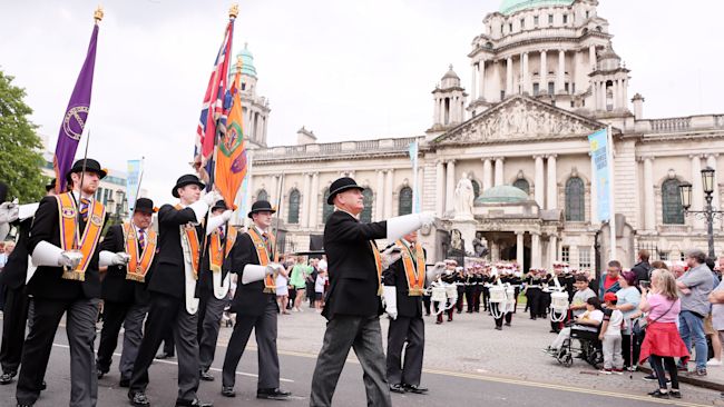 Orange Order Rally ITV News : The Latest Orange Order News