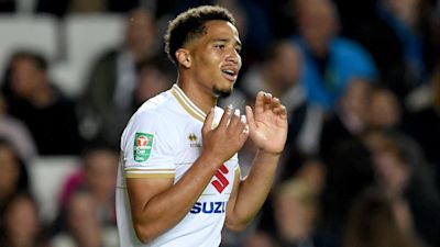 Sam Nombe in action for MK Dons.