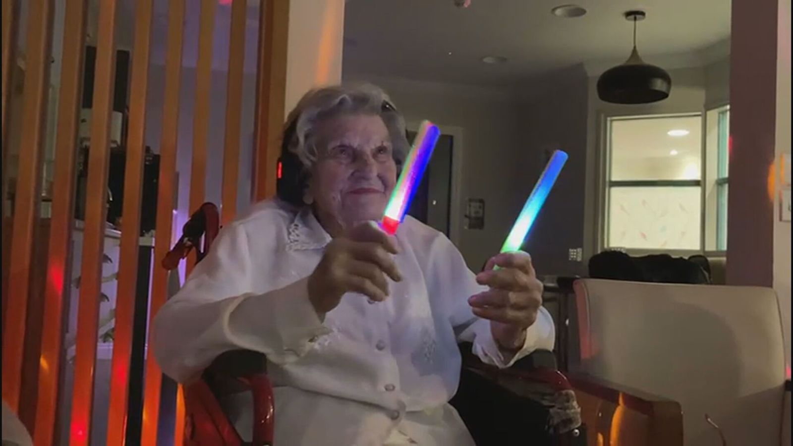 Wiltshire care home's 'rave' lights up millions of faces | ITV News ...