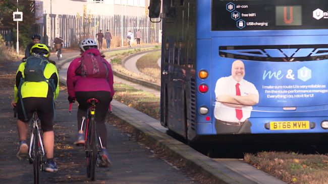 Steve Moir's family is campaigning for a barrier between the busway and the cycle path.