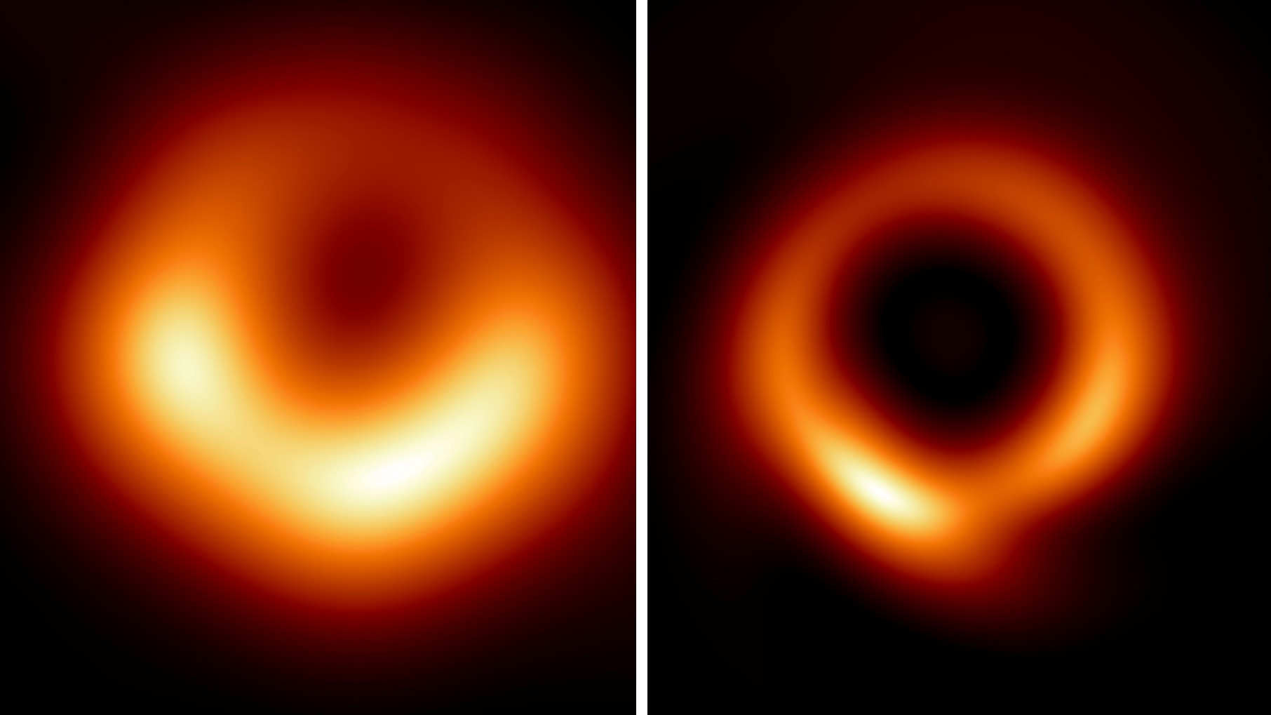 First picture of a black hole gets an AI makeover | ITV News