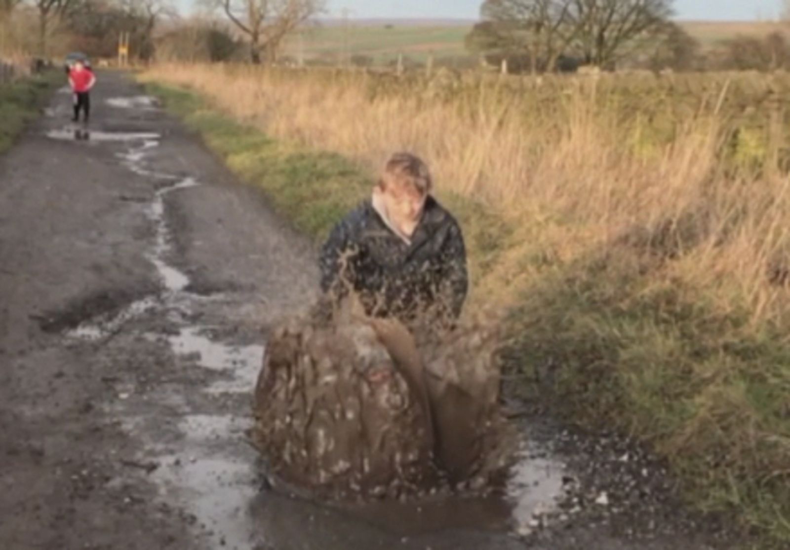 The kids who made a splash in puddle jumping world championships | ITV ...