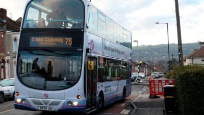 double decker bus in Bristol