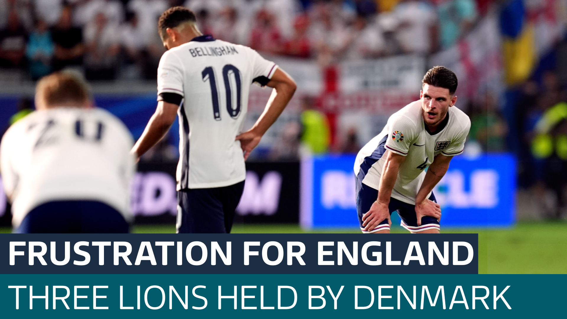 EURO 2024: Fan frustration after England draw against Denmark