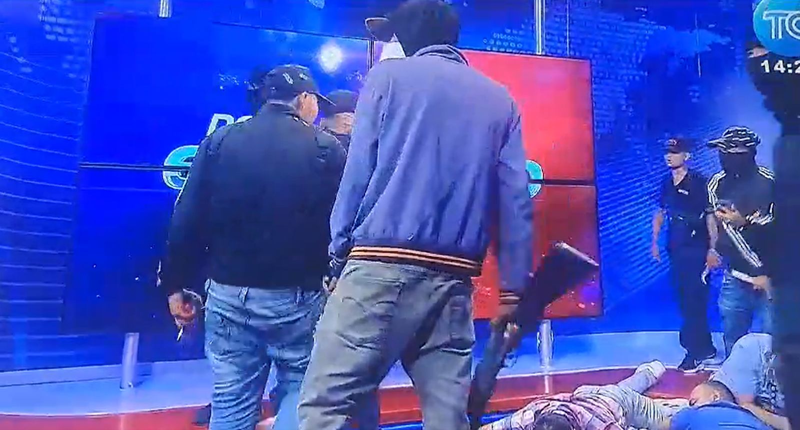 Masked gunmen storm Ecuador TV set live on air as violence sweeps across  country | ITV News