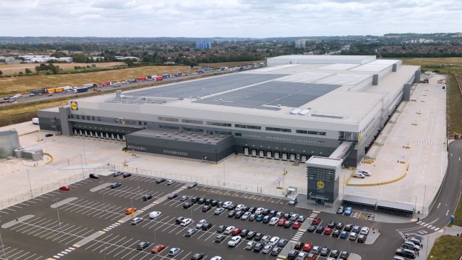 The new regional distribution centre at Houghton Regis.