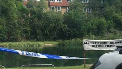 Herries Road pond murder scene