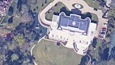The couple's exclusive multimillion-pound home in Virginia Water, Surrey.
Google Maps
