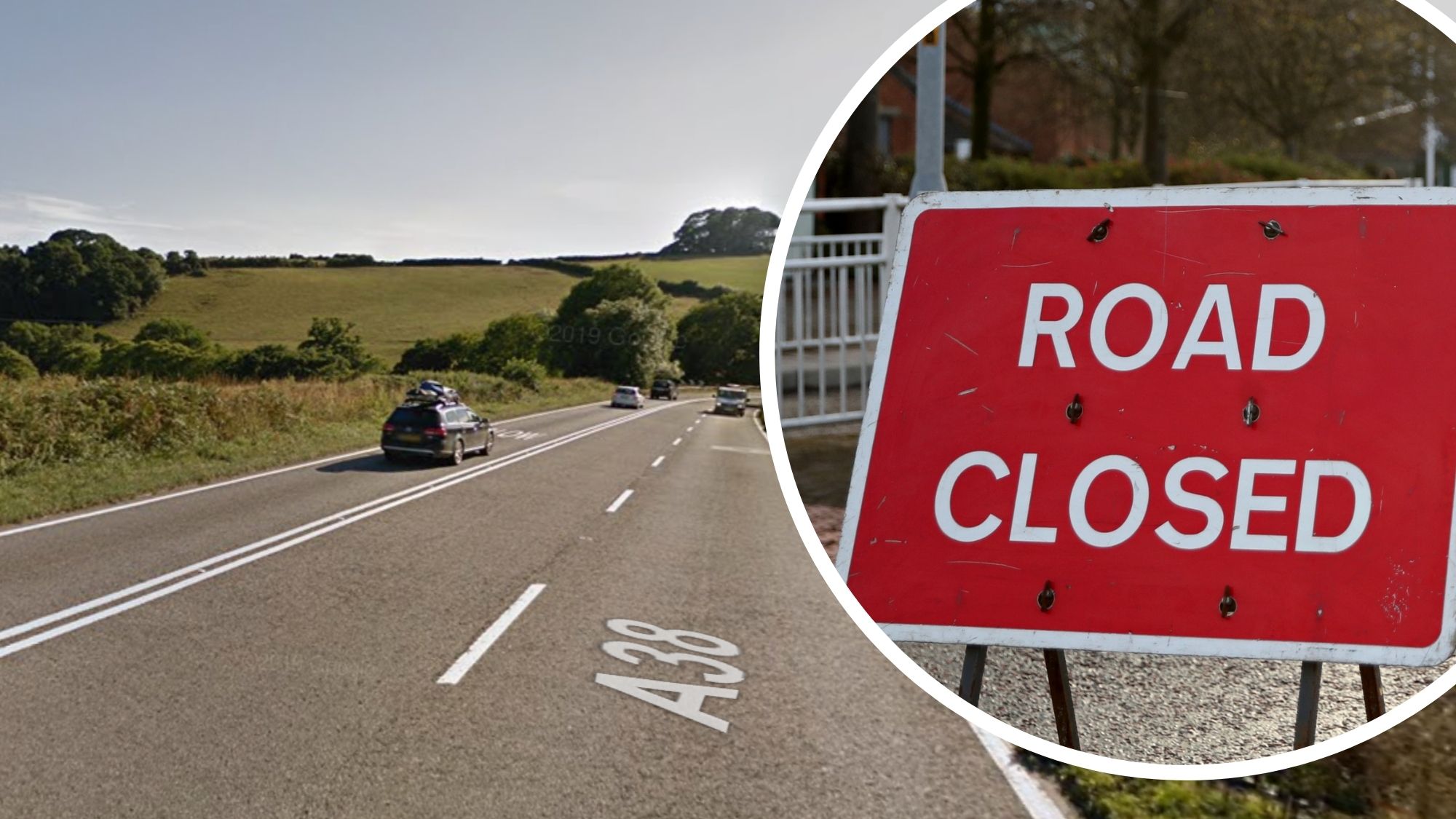 A38 closed to traffic in Cornwall as crash leaves people with