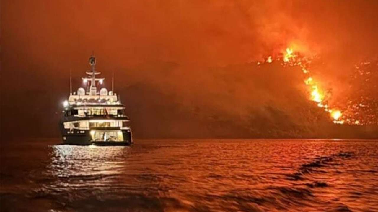 Group arrested after fireworks spark forest fire on Greek island