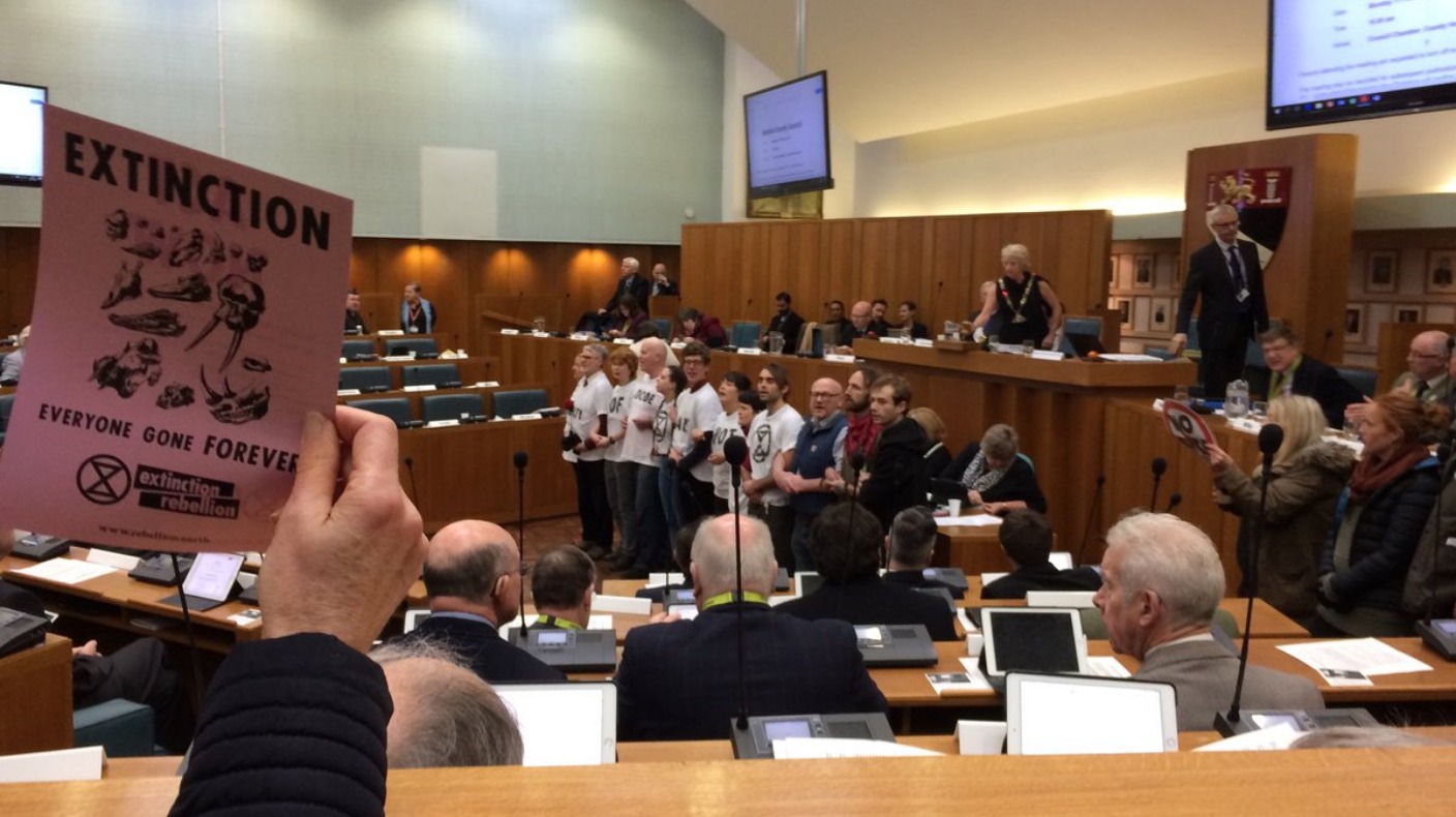 Police Called In As Protestors Halt Council Meeting By Staging Demo ...