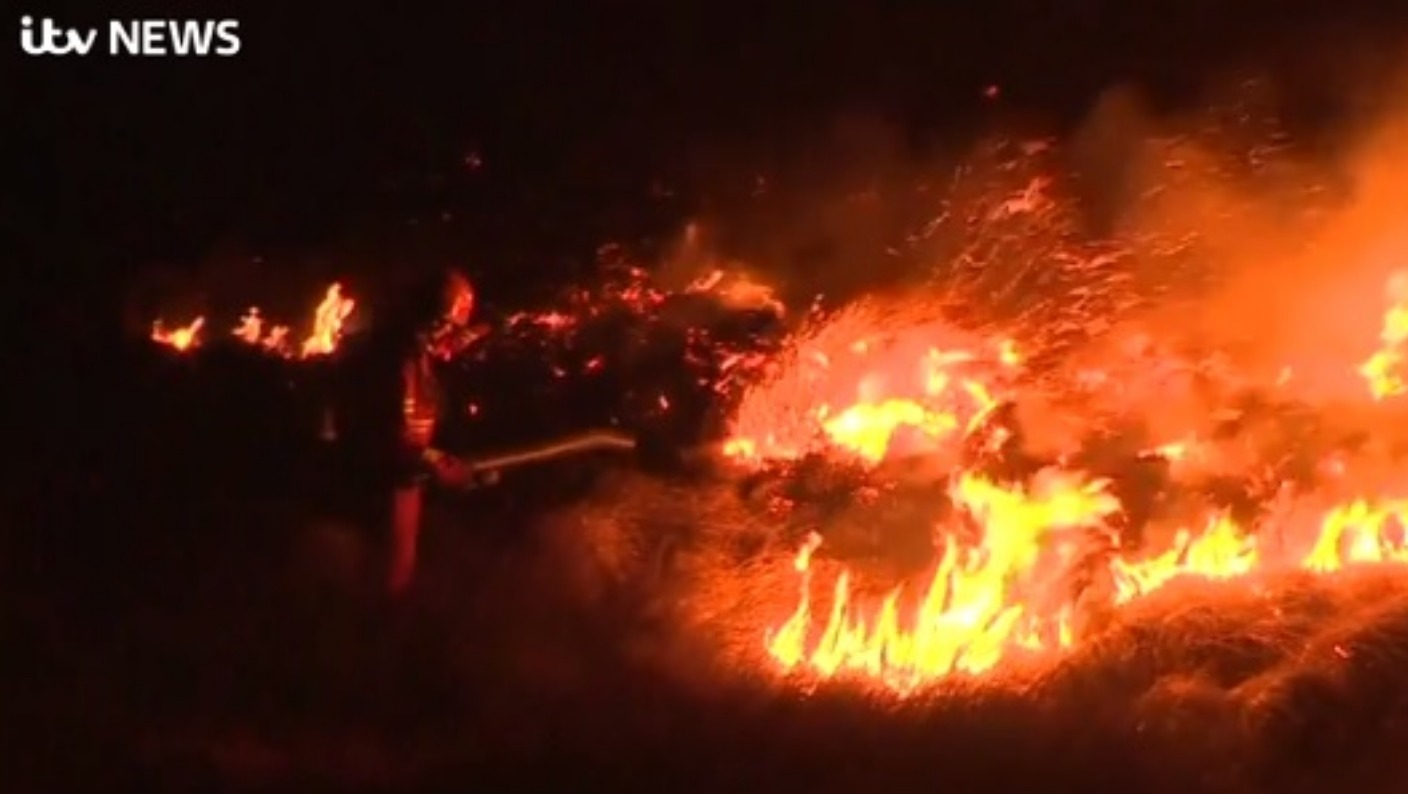 Crews tackle huge blaze on Saddleworth Moor near Marsden as 1.5 square
