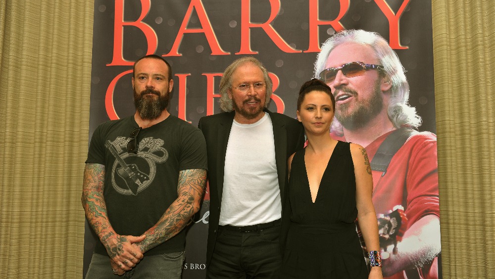 Barry Gibb now performs with his son Stephen and niece Samantha.