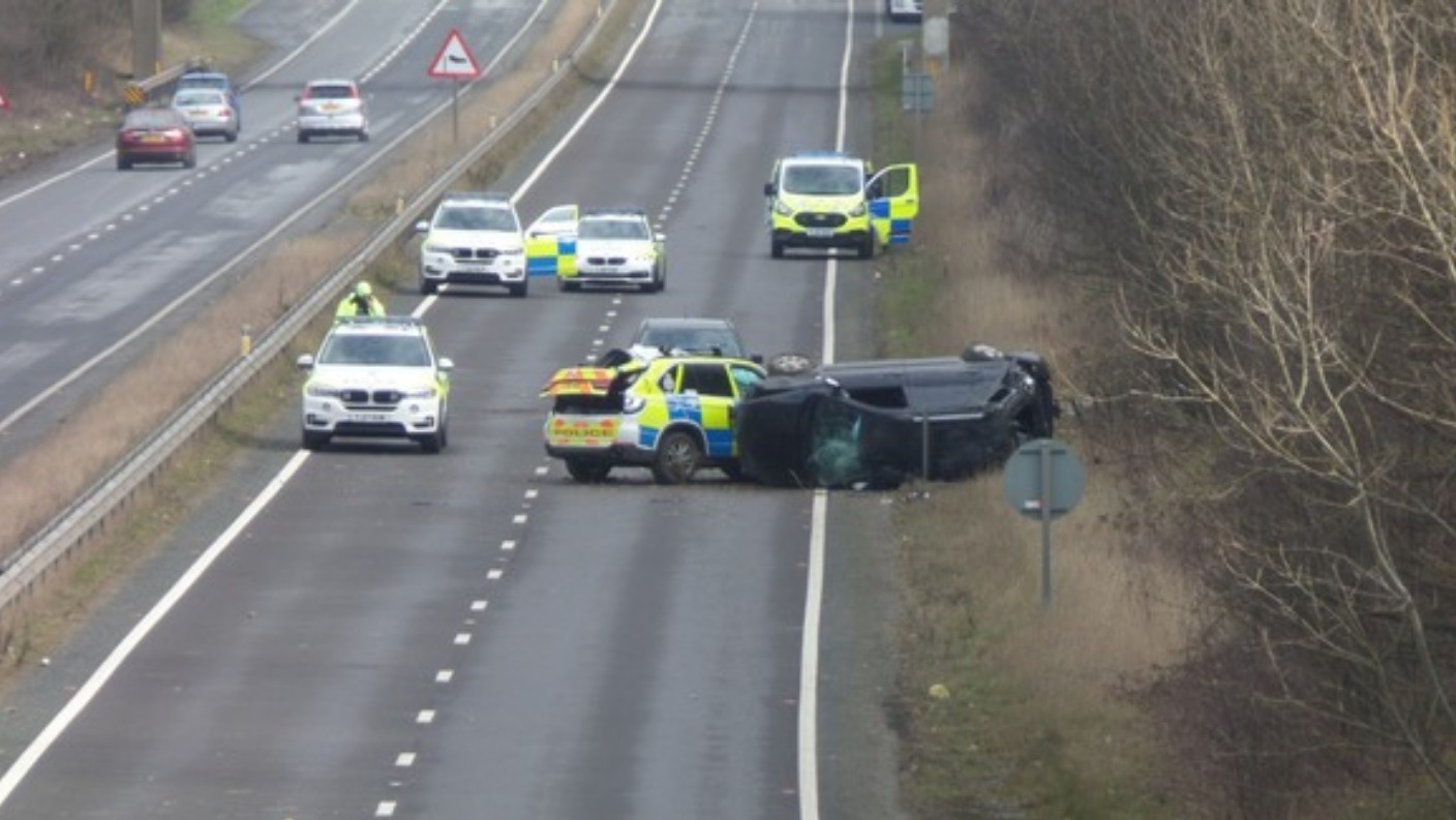 Man arrested after crash involving police car in North Yorkshire | ITV ...