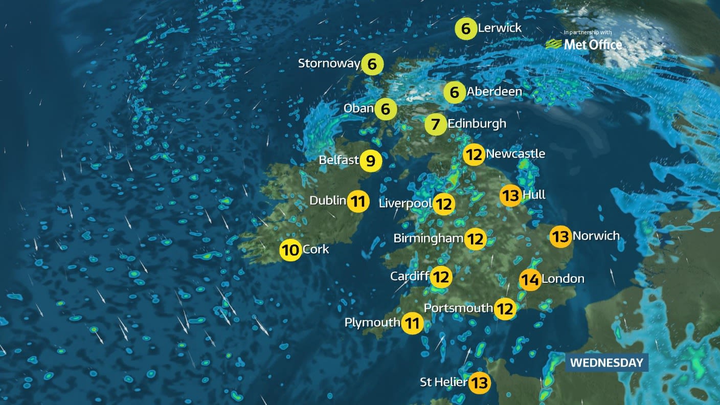 UK weather A bright and breezy day with some rain ITV News
