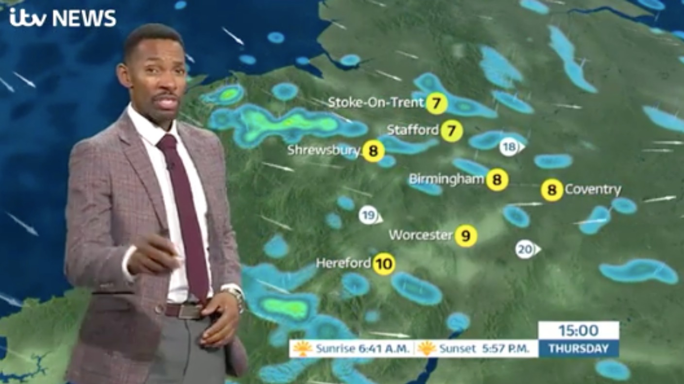 West Midlands Weather: Outbreaks of rain today | ITV News Central