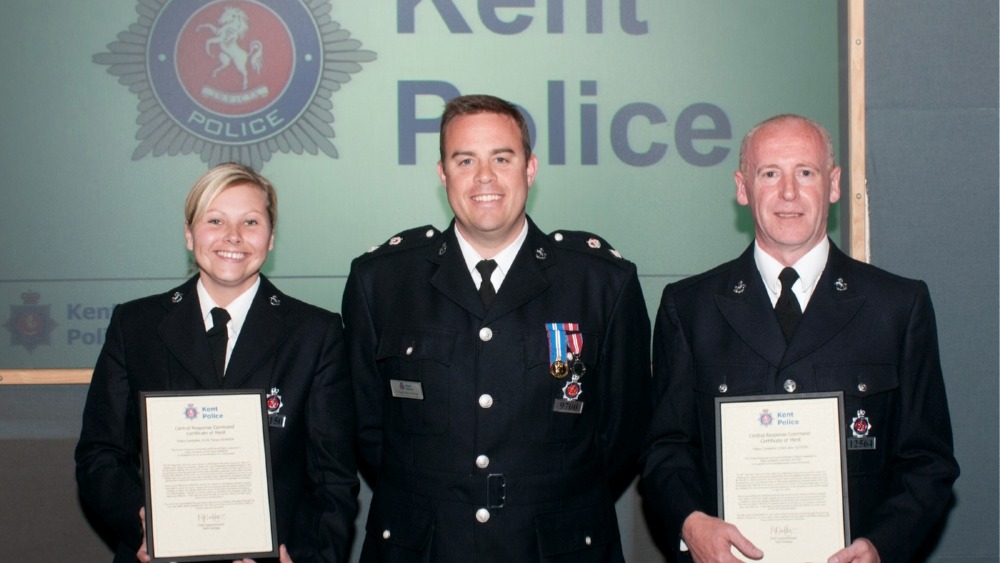 Officers recognised for saving lives | ITV News Meridian