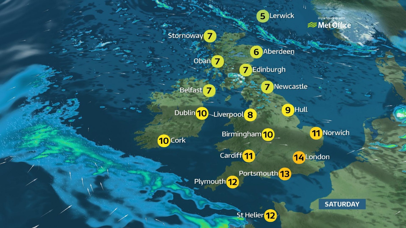 Weather forecast Wind and rain to hit the north and Scotland ITV News