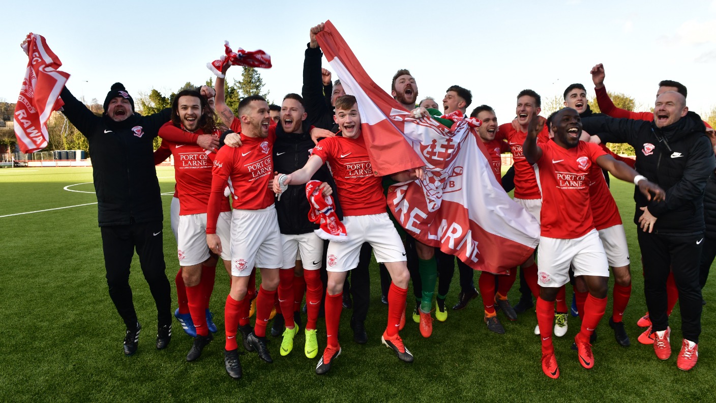 Champions Larne Seal Promotion To Ni S Top Flight Utv Itv News