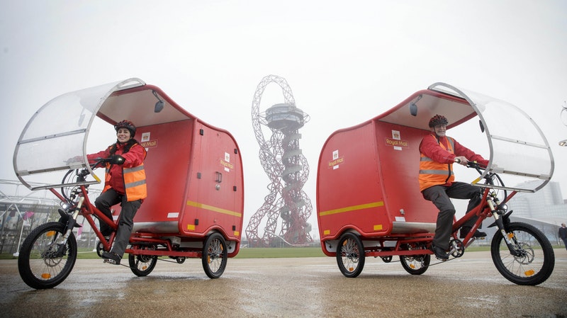 royal mail bike delivery