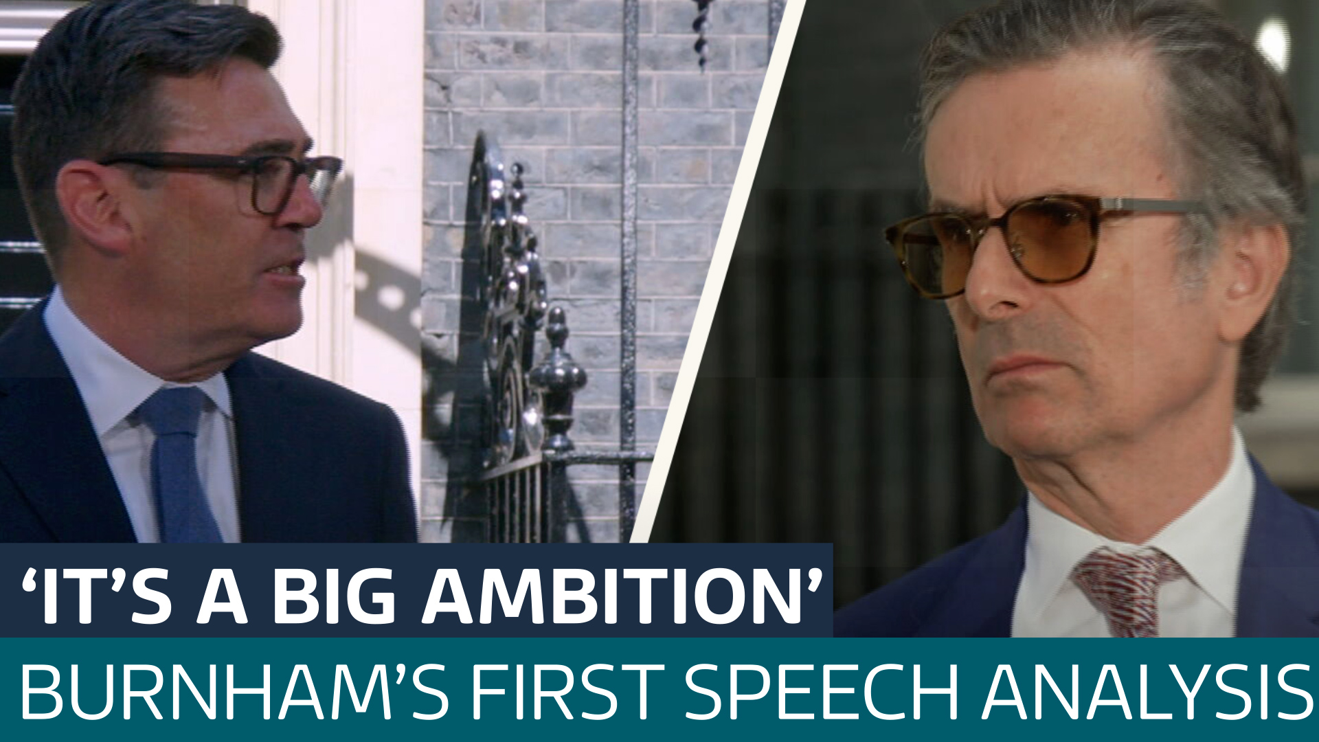 What was in Andy Burnham's first speech, and what does it mean?