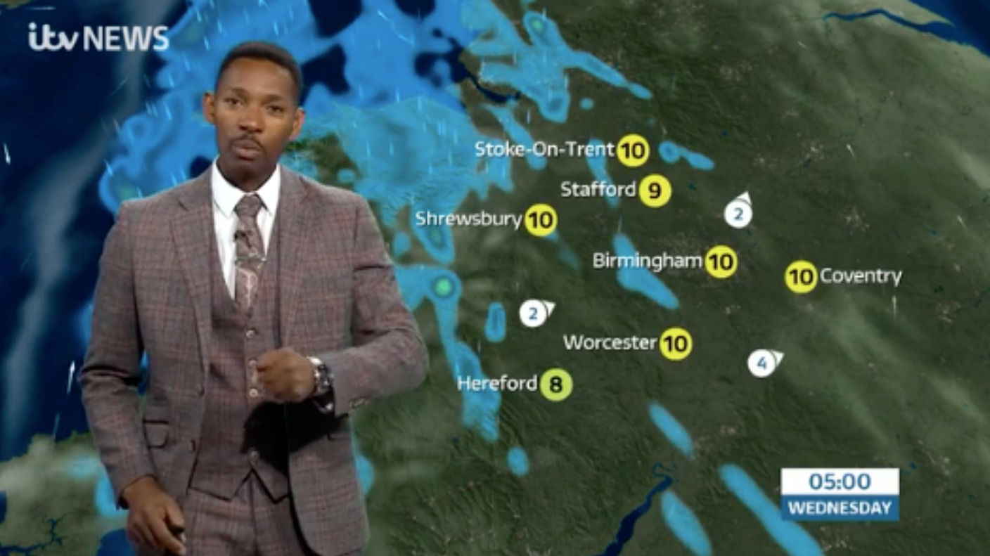 West Midlands Weather: Cloud and some rain overnight | ITV News Central
