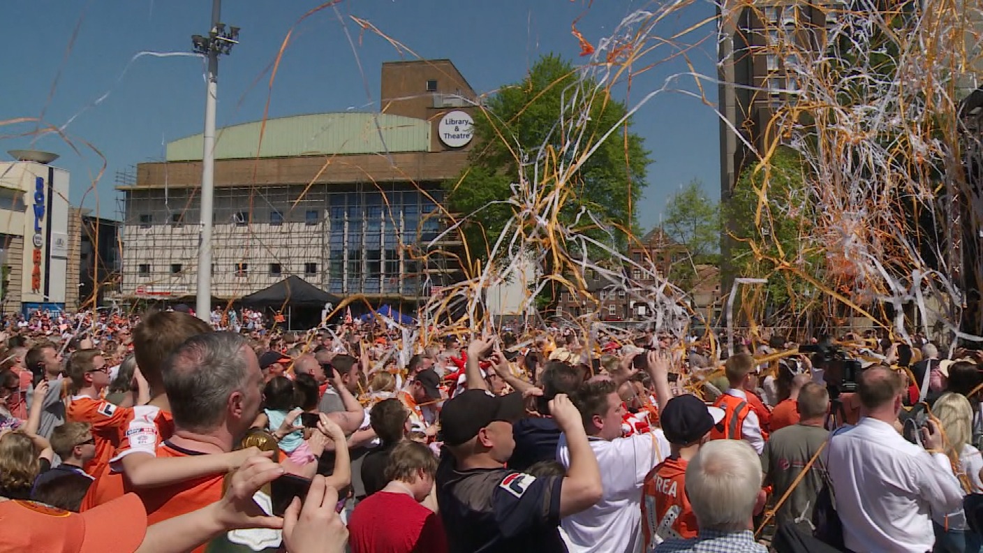 Party time for Luton: League Champions | ITV News Anglia