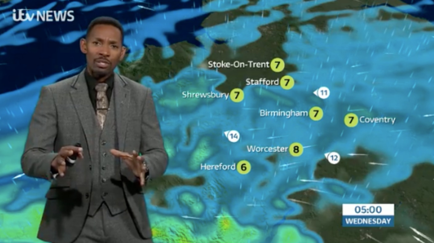 West Midlands Weather: Heavy rain overnight | ITV News Central