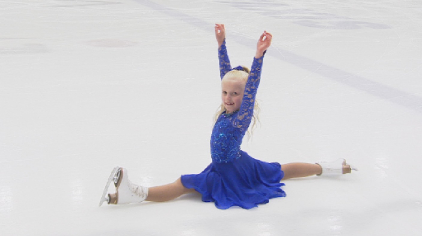 Seven Year Old Ice Skating Sensation Slides Her Way To Uk Championships