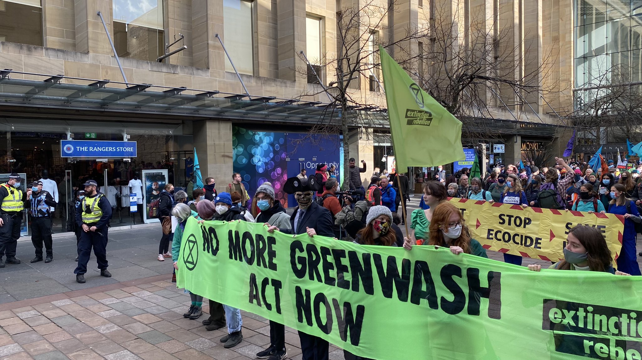 COP26: Arrests Made As Extinction Rebellion Block Roads And Protest ...